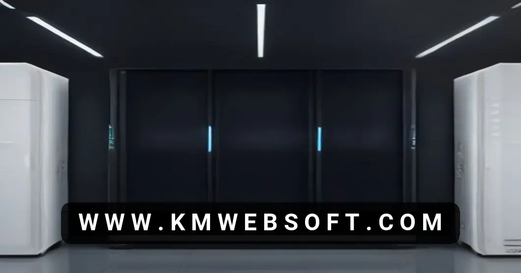 A high-definition image showcasing a dedicated server protected by a sophisticated digital security shield in a futuristic data center. Abstract patterns in colors associated with CentOS and Ubuntu illustrate robust hardening and a comprehensive security checklist.