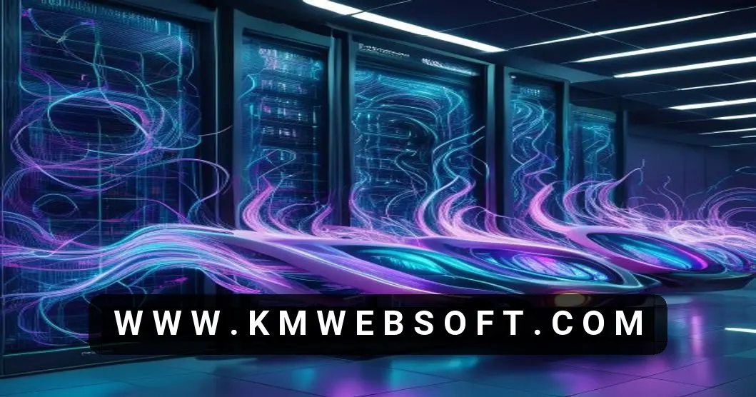 A high-definition, futuristic image showing advanced AI model deployment on optimized Linux servers. Glowing server racks with visible GPU acceleration emit vibrant data streams, showcasing containerization for AI and efficient resource management. The dynamic visual flow suggests overcoming challenges in MLOps, scalability, and ensuring data security for AI solutions.