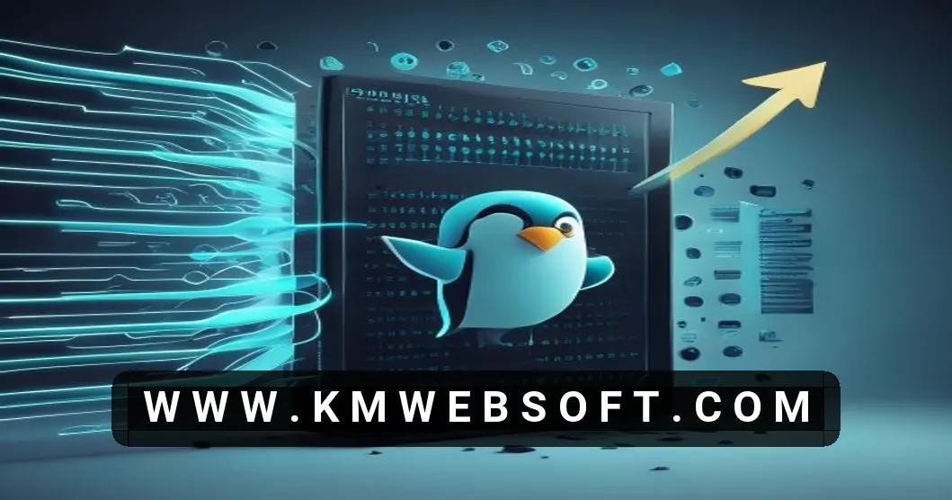 An HD illustration of a modern server rack with a Linux emblem, connected to a vivid neural‑network graphic, surrounded by code snippets and a gold coin symbol to represent cost‑effective AI development via a Linux VPS.