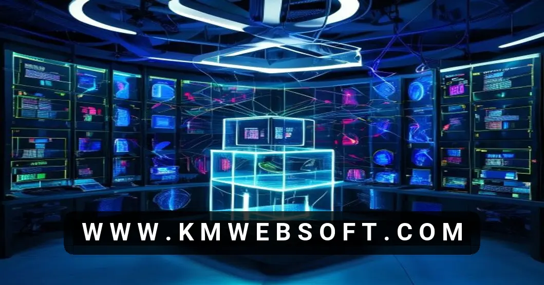 Illustration of a secure AI model hosting environment, featuring glowing Linux virtual servers, a holographic AI deployment hub, firewall and SSH key authentication displays, TLS encryption symbols, container security icons, and intrusion detection alerts in a high-tech, neon-lit server room.